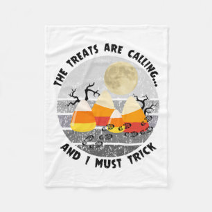 Halloween Wandern Funny Wiker Nature Lover Camping Fleecedecke