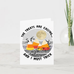 Halloween Wandern Funny Wiker Nature Lover Camping Karte