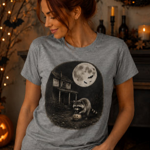 Halloween-Waschbär Tri-Blend Shirt