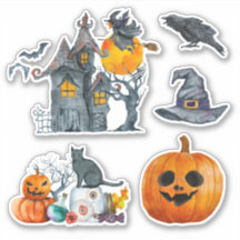 Halloween Wasserfarbenhandschrift