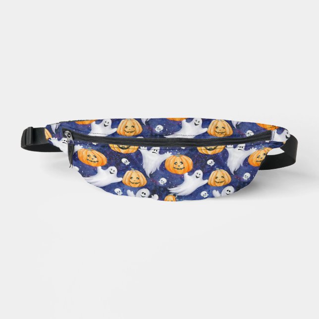 Halloween Wasserfarbmuster Bauchtasche (Vorderseite)