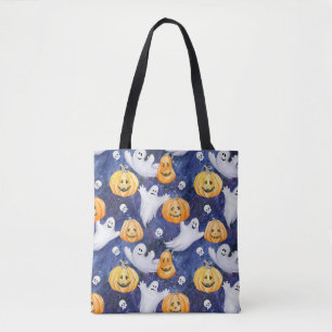 Halloween Wasserfarbmuster Tasche