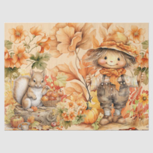 Halloween Watercolor Scarecrow Seidenpapier