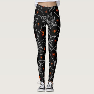 Halloween Web und Spinnen Hintergrund. Leggings