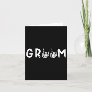 Halloween Wedding Bride Groom Skelett bis zum Tod Karte