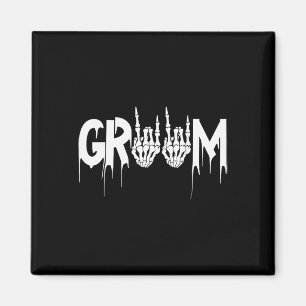 Halloween Wedding Bride Groom Skelett bis zum Tod Magnet