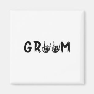Halloween Wedding Bride Groom Skelett bis zum Tod Magnet