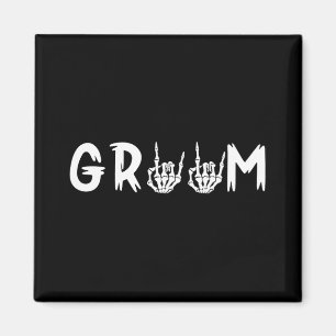Halloween Wedding Bride Groom Skelett bis zum Tod Magnet