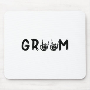 Halloween Wedding Bride Groom Skelett bis zum Tod Mousepad