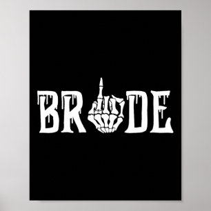 Halloween Wedding Bride Groom Skelett bis zum Tod Poster