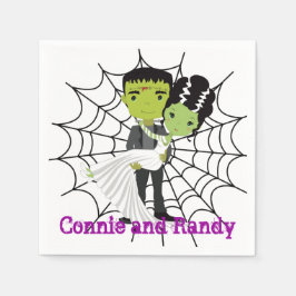 Halloween Wedding Napkin Serviette