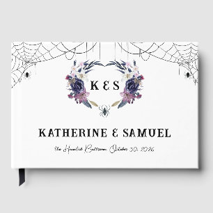 Halloween Wedding Spider Wave Gästebuch