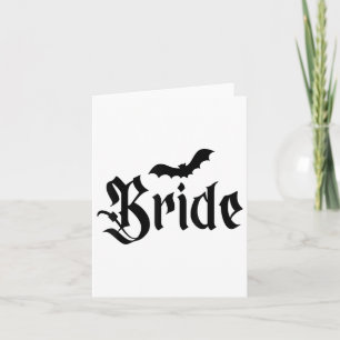 Halloween Wedding Spooky Bride Groom Couple Matchi Karte