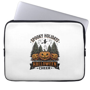 Halloween-Weihnachts-Shirt mit spookem Weihnachtsb Laptopschutzhülle