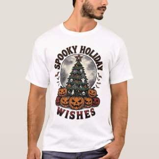 Halloween-Weihnachtshemd Vintage-Kürbisbaum_1 T-Shirt