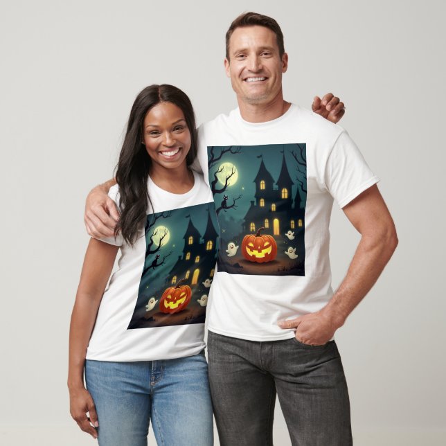 Halloween-weißer T - Shirt (Unisex)