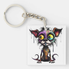 Halloween Welpe #4 Digitale Kunst Schlüsselanhänger