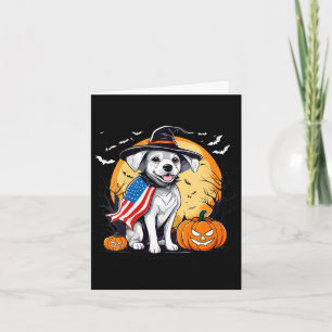 Halloween-Welpen für Damen Karte