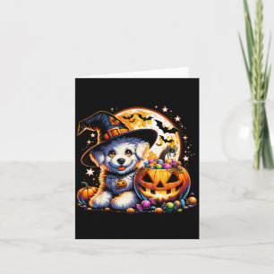Halloween-Welpen-Hund-T-Shirt9 Karte