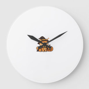 Halloween-Welpenliebe � Kawaii-Hunde-Kunst Klassis Große Wanduhr