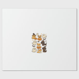 Halloween Welpenliebe � Kawaii Hundekunst Klassisc Geschenkpapier