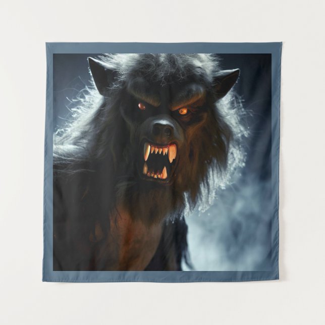 Halloween - Werewolf 1 Wandteppich (Vorderseite)