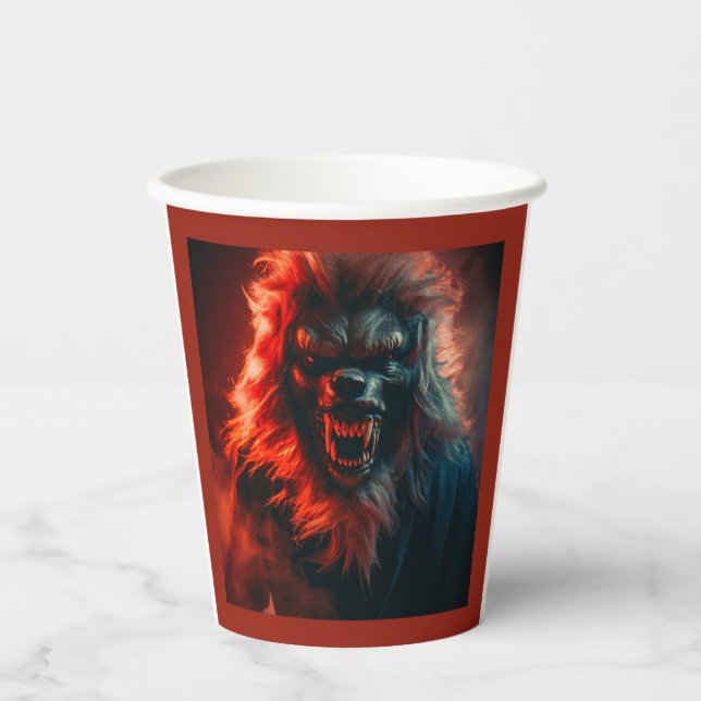 Halloween - Werewolf 4 Pappbecher (Vorderseite)