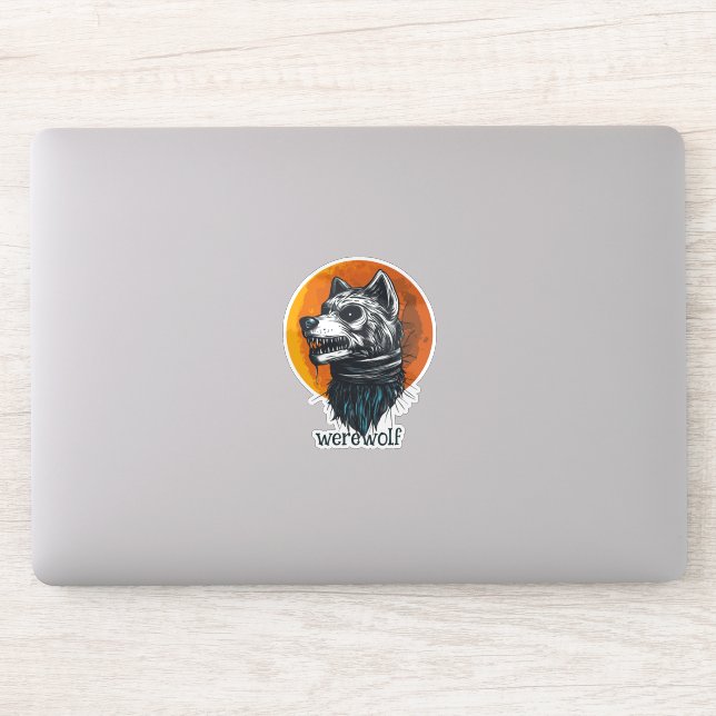 Halloween Werewolf Aufkleber (Computer)