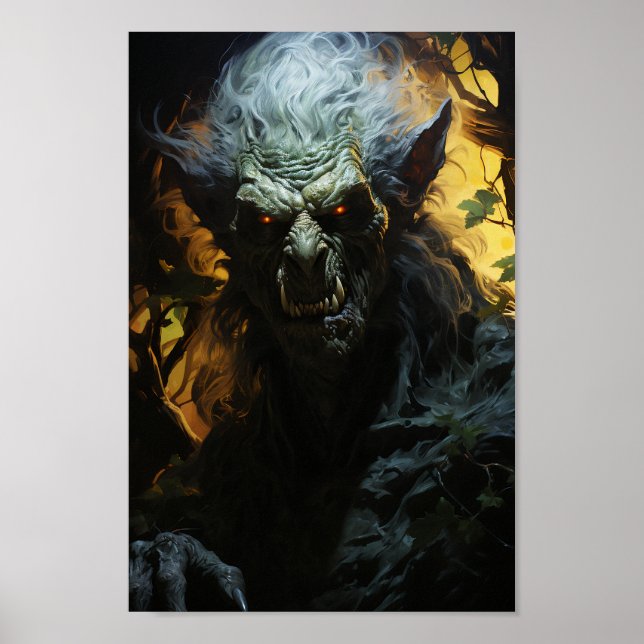 Halloween Werewolf Poster (Vorne)