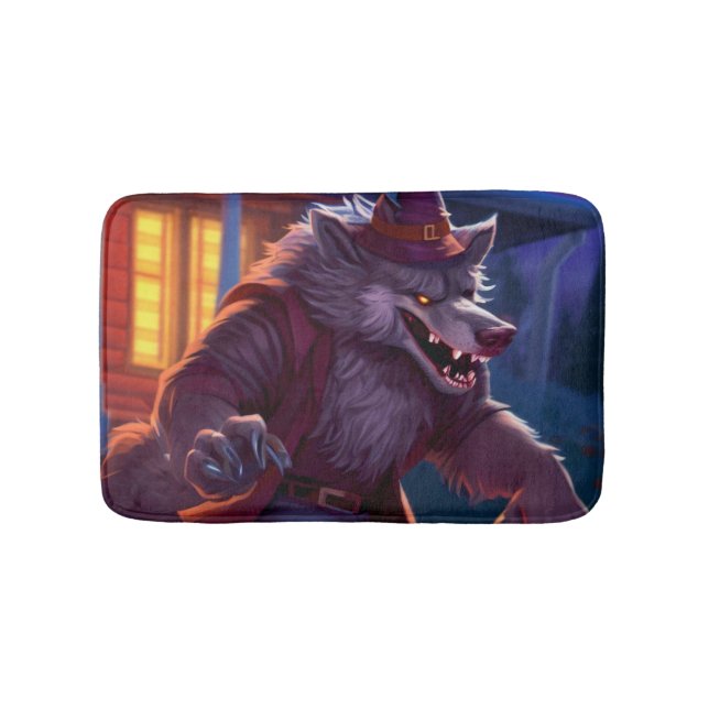 Halloween/Werwolf/Herbst/Herbst Badematte (Vorderseite)