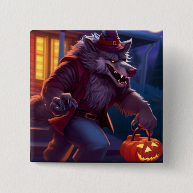 Halloween/Werwolf/Herbst/Herbst Button (Vorderseite)
