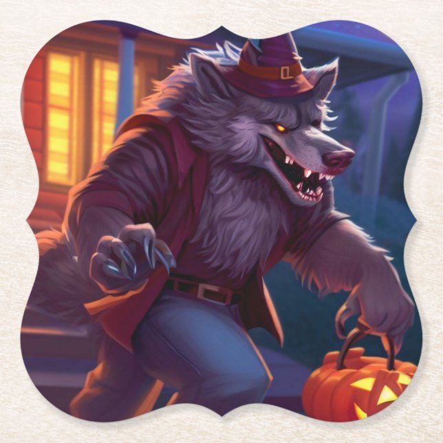 Halloween/Werwolf/Herbst/Herbst Untersetzer (Vorderseite)