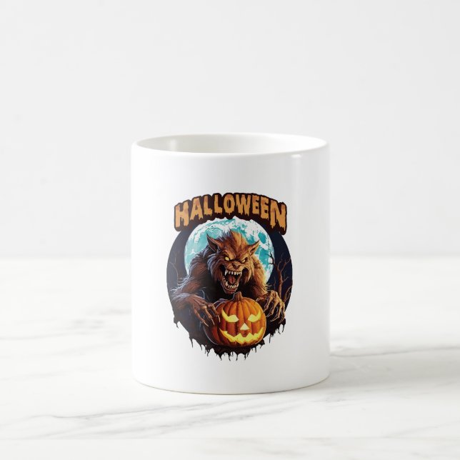 Halloween-Werwolf Kaffeetasse (Mittel)