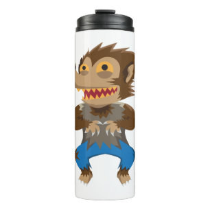 Halloween Werwolf Thermosbecher