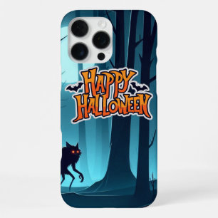 Halloween-Werwolf und Kürbisse iPhone 16 Pro Max Hülle
