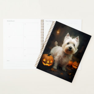 Halloween West Highland White Terrier Citrouilles