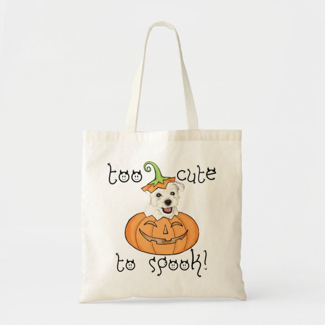 Halloween Westie Tragetasche (Vorne)