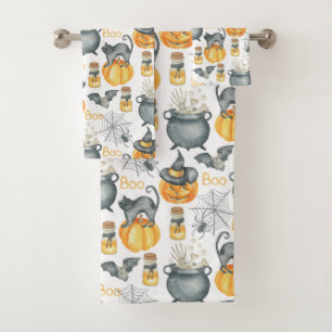 Halloween Whimsical Cauldron et Motif de chats