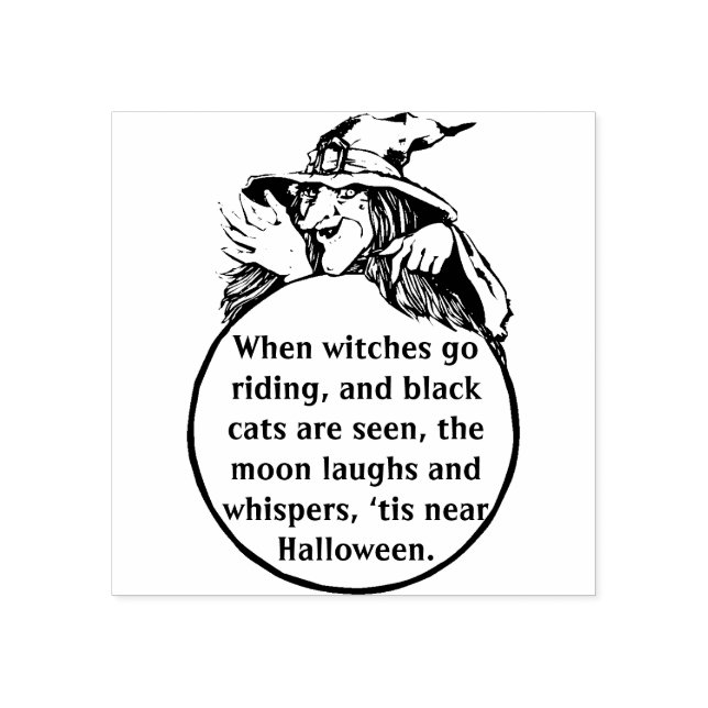 Halloween Wicked Witz Gummistempel (Prägung)