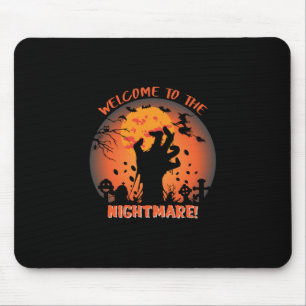 Halloween Willkommen im Albtraum Mousepad