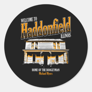 Halloween Willkommen in Haddonfield Runder Aufkleber