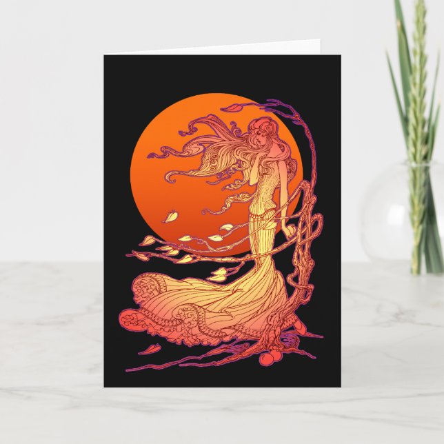 Halloween-Wind Karte (Vorderseite)