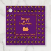 Halloween winzige Orangenkürbis tricksen oder gönn