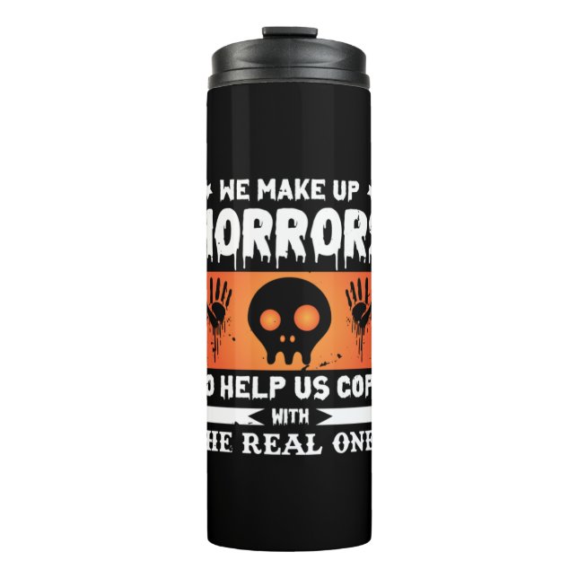 Halloween Wir machen Horror Thermosbecher (Vorderseite)