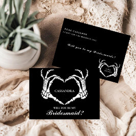 Halloween wirst du meine Bridesmaid-Vorschlagskart Einladung