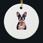 Halloween witch dog Classic T-Shirt Keramik Ornament<br><div class="desc">Halloween witch dog Classic T-Shirt</div>