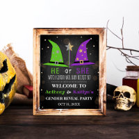 Halloween Witch Genre Reveillez Affiche de bienven