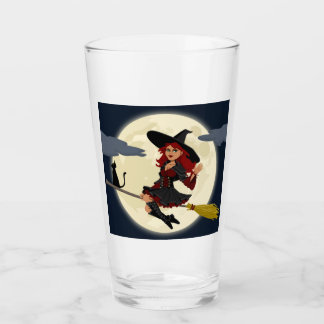 Halloween Witch Glas