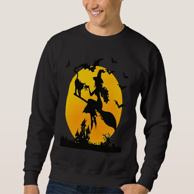 Halloween Witch   Happy Halloween     Sweatshirt (Vorderseite)