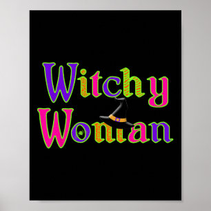 Halloween Witch Hexchy Woman Trick Leckerei Poster